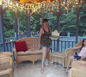 updated and transformed deck to oasis of serenity, decks, diy, how to, outdoor living, porches, woodworking projects, AHHHHH Time for my favorite part ambiance the interior decorating has begun