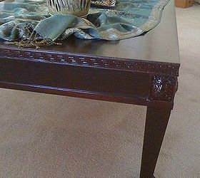 coffee table and sofa table refinish, painted furniture, Coffe table finished