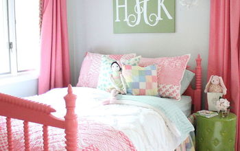 Pink Painted Big Girl Bed