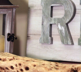 diy wood sign and rope candle holders, crafts