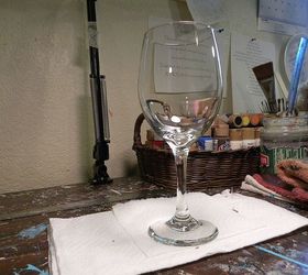 how to paint a wine glass, crafts, painting, 16 oz white wine glass
