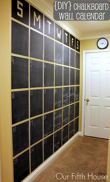 a wall sized calendar for managing our daily chaos, chalkboard paint, crafts, garages, paint colors, wall decor
