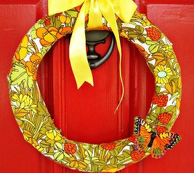 70 s groovy vintage diy wreath, crafts, wreaths