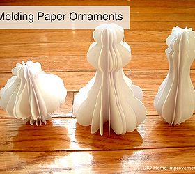 architectural molding inspired paper ornaments, crafts, seasonal holiday decor, woodworking projects, Glue both sets of 6 pieces together and your done
