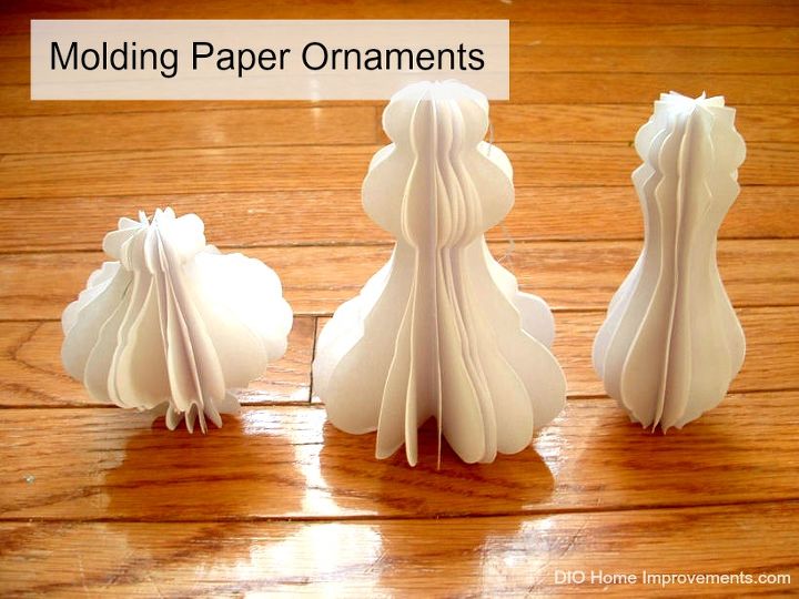 architectural molding inspired paper ornaments, crafts, seasonal holiday decor, woodworking projects, Glue both sets of 6 pieces together and your done