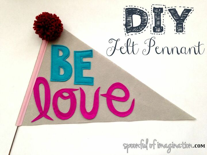 diy felt pennant, crafts, home decor, Simple decor that could look great personalized for kids bedrooms