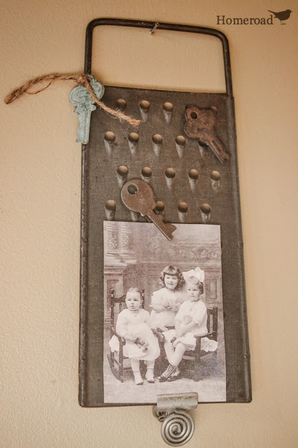 need some unique ideas for photo displays, crafts, home decor, repurposing upcycling, A rusty cheese grater with magnetic keys