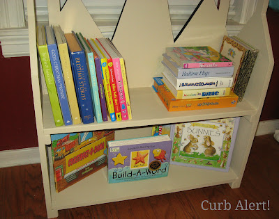 new use for an 80 s painted fireplace screen, diy, repurposing upcycling, The new and improved Preschool Bookcase