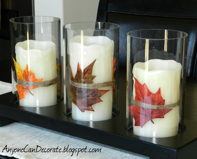 artesanato de outono atualize suas velas