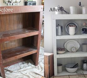laminate bookshelf repurposed, repurposing upcycling, shelving ideas