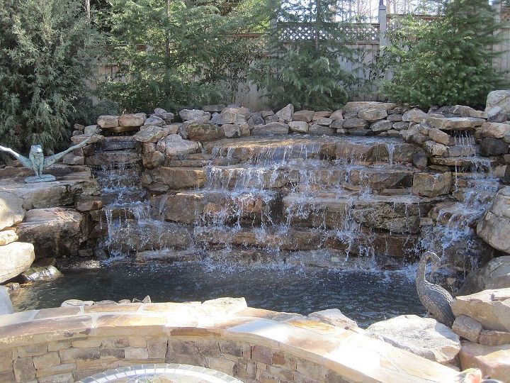 water features, outdoor living, ponds water features, Natural looking water features are the perfect compliment to your backyard landscape