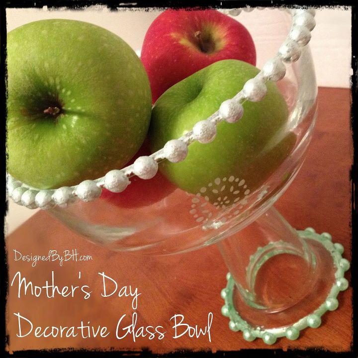 decorative glass bowl, crafts