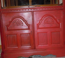 80 s hutch, chalk paint, painted furniture