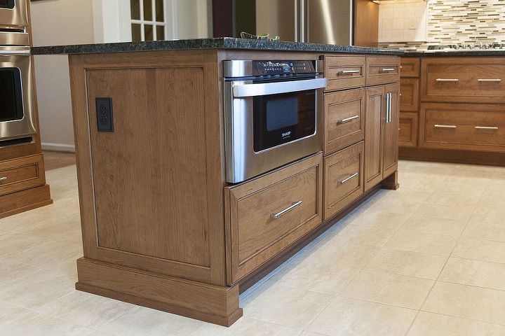 transitional kitchen with dura supreme cabinetry, home decor, kitchen design