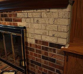 painting a brick fireplace with chalk paint, The before