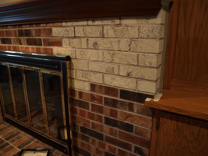 painting a brick fireplace with chalk paint, concrete masonry, fireplaces mantels, home decor, painting, The before