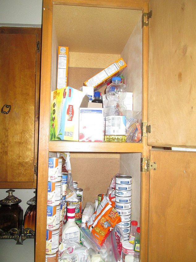 spring cleaning challenge pantry, cleaning tips, A view of top and bottom cabinets