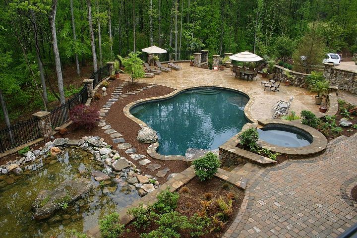 outdoor retreats, landscape, outdoor living, pool designs, Swimming pools and spas are one of the most sought after outdoor retreats Pools can be large and sophisticated with many features or small and simple