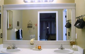 Bathroom Mirror Framed with Crown Molding