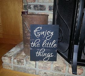 pallet signs, diy, home decor, painted furniture, pallet, repurposing upcycling, woodworking projects, Enjoy the little things pretty much says it all