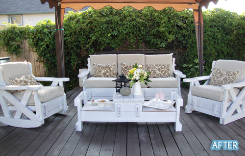 70 s set to outdoor beauty, Painted and Upolstered
