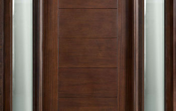 Custom Wood and Glass Grooved Doors
