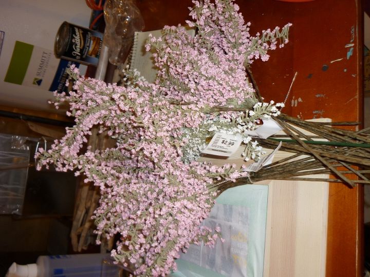 re purposed thrift shop finds into love decorative items for your home, crafts, home decor, wreaths, I came across two bouquets of pretty pink flowers