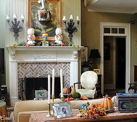 southern home fall tour, seasonal holiday d cor, wreaths, Our fall family room