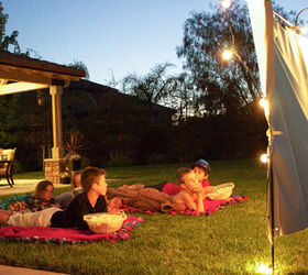 backyard retreats, Bring the popcorn And enjoy the movie under the stars with best friends