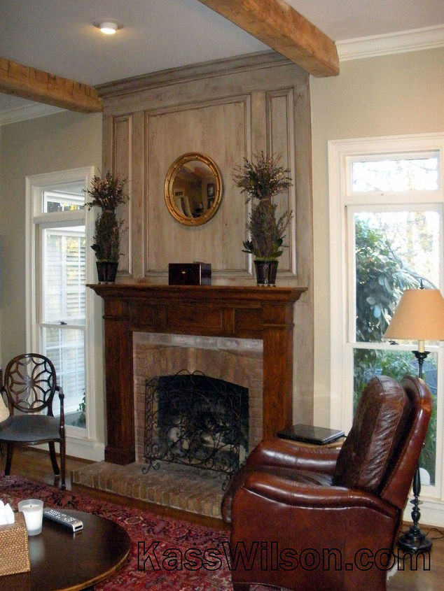 best of both worlds a mantel makeover, fireplaces mantels, home decor, living room ideas