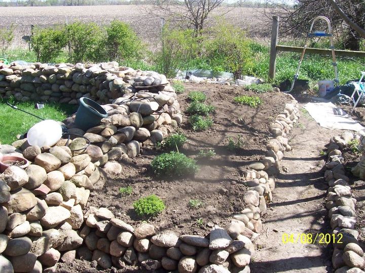 my rock garden, flowers, gardening, landscape, This shows a little how the path curves in our garden