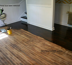 refinishing hardwood floors is easy but time consuming, flooring, hardwood floors, painting, Love the new color