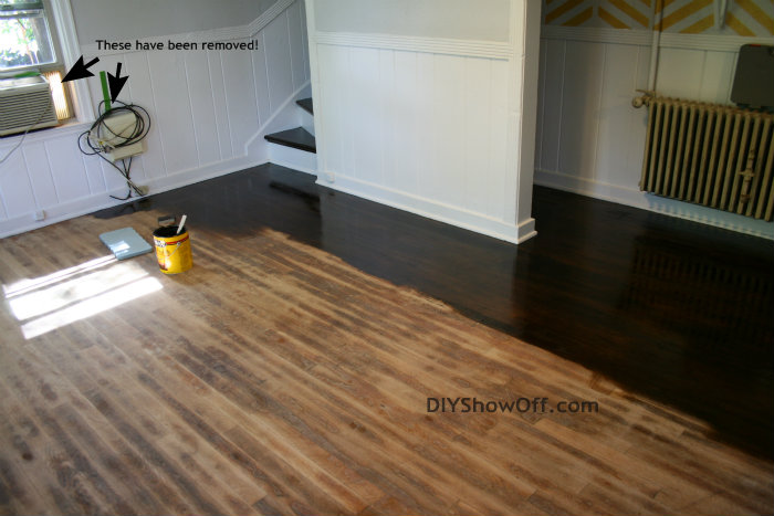 refinishing hardwood floors is easy but time consuming, flooring, hardwood floors, painting, Love the new color