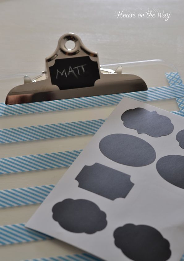personalized clipboards for organization, chalkboard paint, crafts, organizing, Chalkboard Labels are perfect to personalize each clipboard