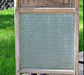 Antique wood offers and glass wooden wash board