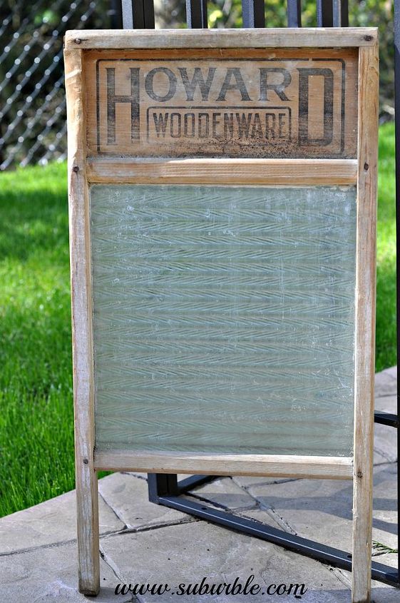 how to restore this antique washboard, The glass has some white build up on it Vinegar and water