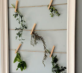 herb drying frame, crafts, gardening, Hang herbs to dry