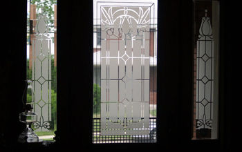 Faux Etched Glass