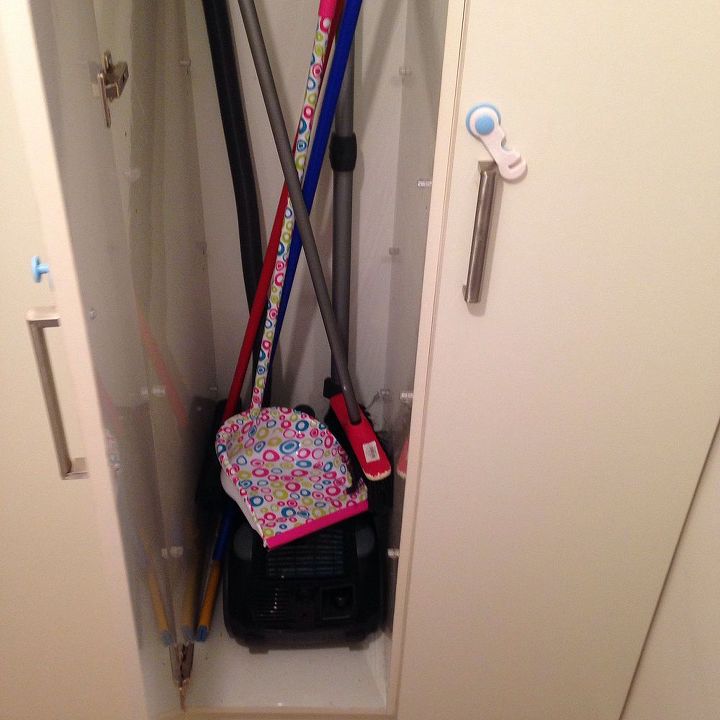 q broom closet needs organization, closet, organizing, Broom closet