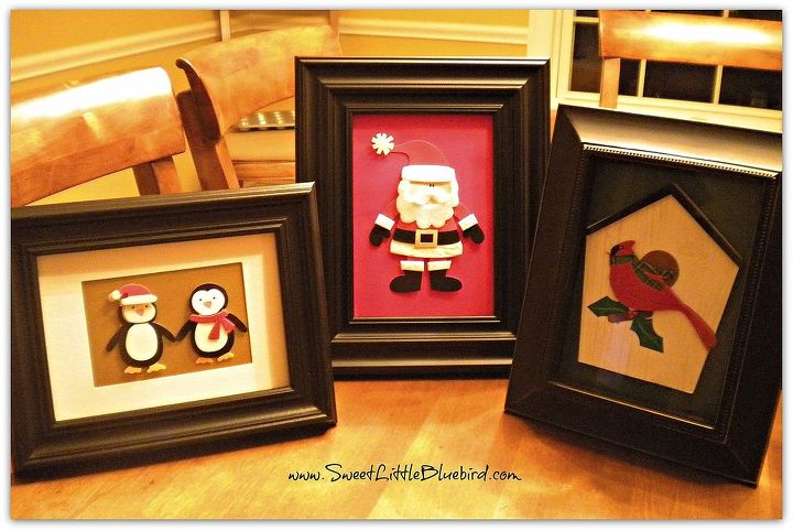 adorable affordable diy holiday decor in minutes using scrapbook and card making, crafts, seasonal holiday decor