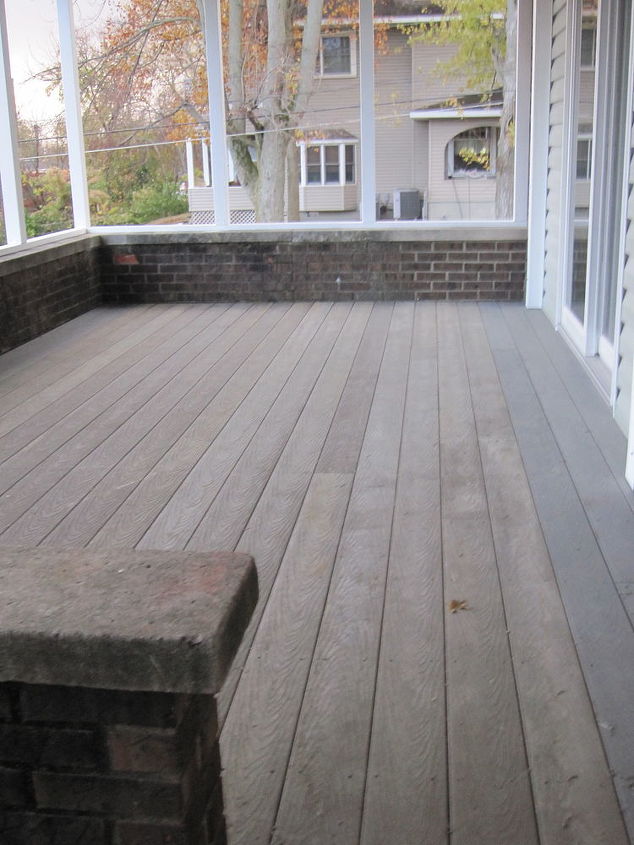 back porch to outdoor room, decks, doors, garages, outdoor living, patio, porches, Trex decking installed