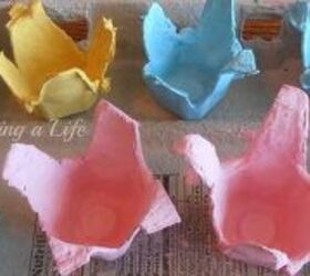 recycled egg carton mini spring baskets, crafts, Paint them in whatever Spring colors you like