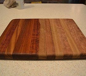 how to revive butcher block, cleaning tips, countertops, go green, kitchen design, Another cutting board Before on the right after on the left