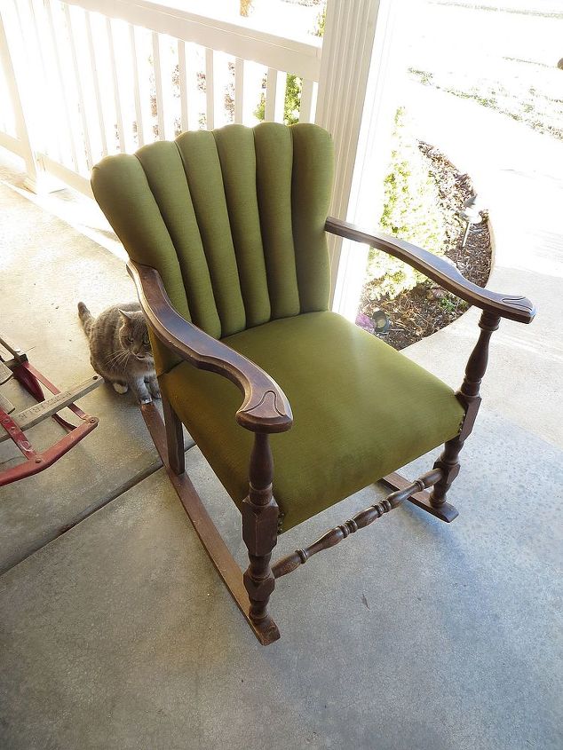 how to paint a rocking chair, painted furniture, Before
