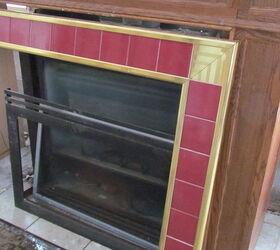 bi level revived after being left for dead, fireplaces mantels, home improvement, Ugly freestanding fireplace BEFORE