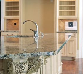 creating drama in the kitchen, home decor, kitchen design, kitchen island, Countertop Cabinetry Detail in Atlanta Kitchen These neutrals soften the dramatic island vent hood AK