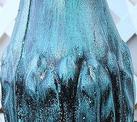 painting a verdigris finish on concrete or metal statues spring fever, Supplies Wire brush Paper Towels Chip Brush Blue Green Spray Paint Can of Black Paint Spray Top Coat