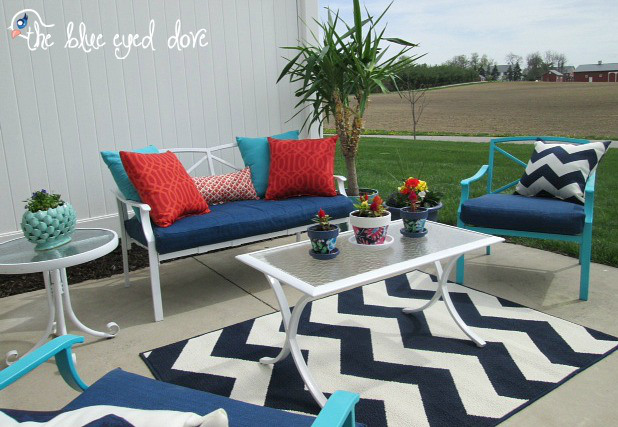 patio furniture update, outdoor furniture, outdoor living, painted furniture, patio