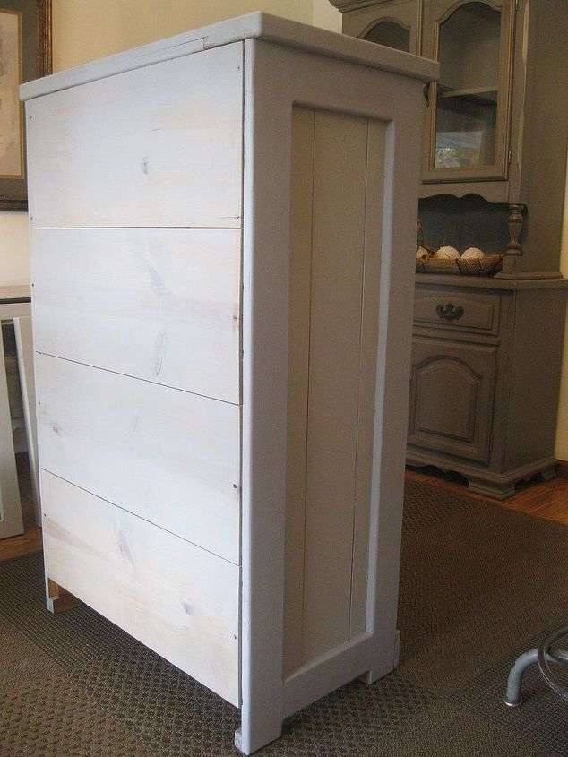 solid pine storage cabinet, painted furniture, storage ideas