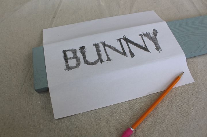 bunny crossing sign from old fence pickets, crafts, easter decorations, gardening, seasonal holiday decor